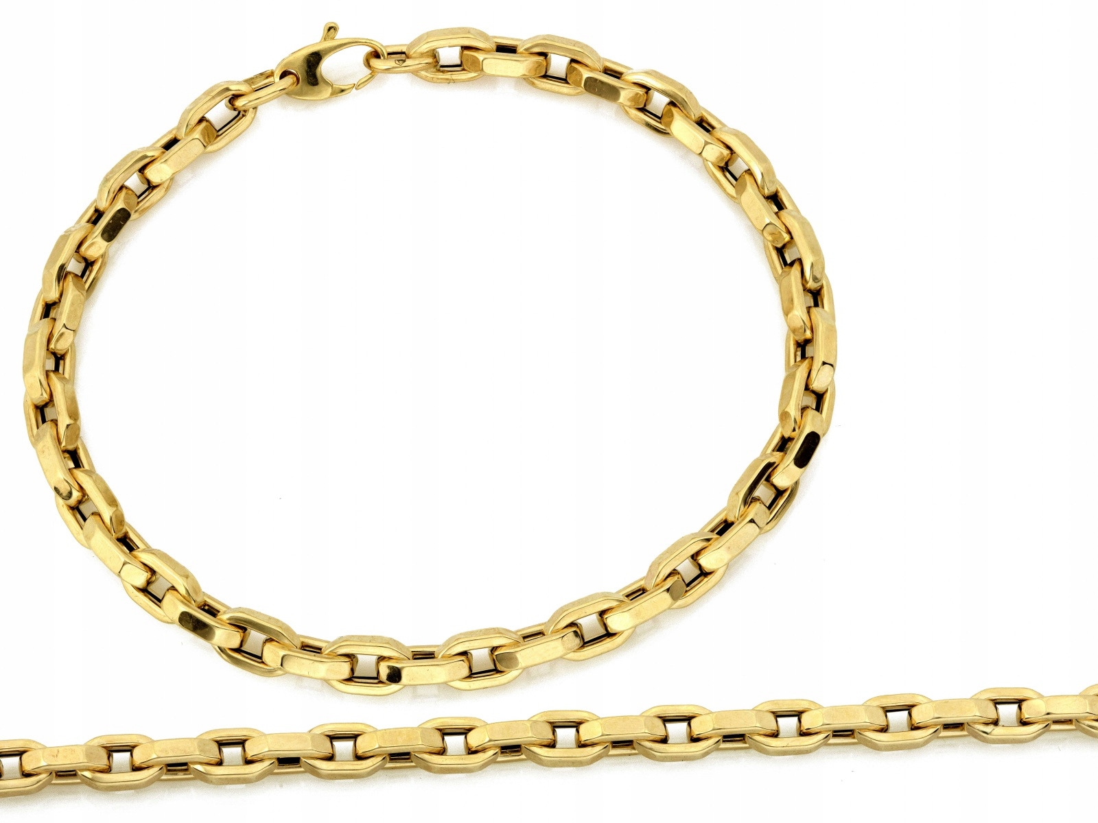 Zlatý náramek Tlustý 585 pánský náramek 6.58 g Bez Kamenů r22