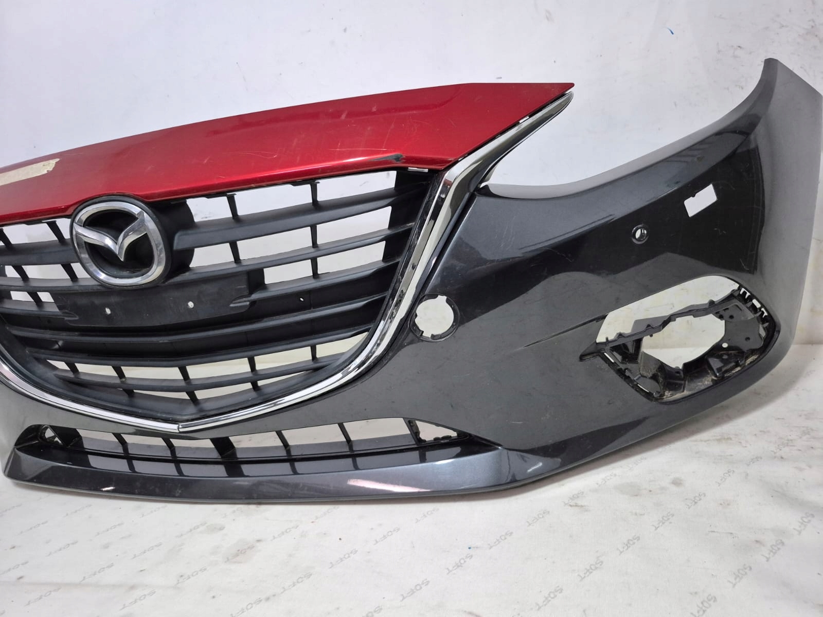 MAZDA 3 III BM 13- bumper front front grill grid SPR PDC BHN1-50031