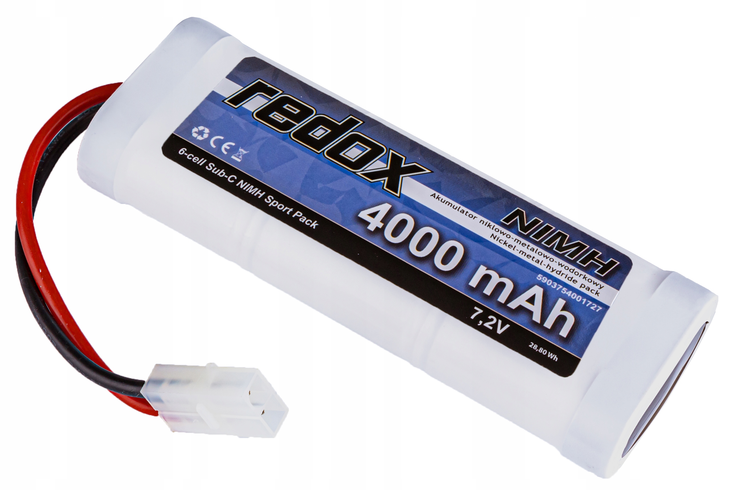 

Pakiet Redox NiMH 4000mAh 7,2V Akumulator Tamiya