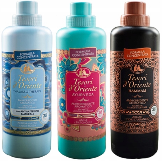 Levně Tesori d'Oriente Sada 3 italských oplachovacích přípravků 760 ml Tah