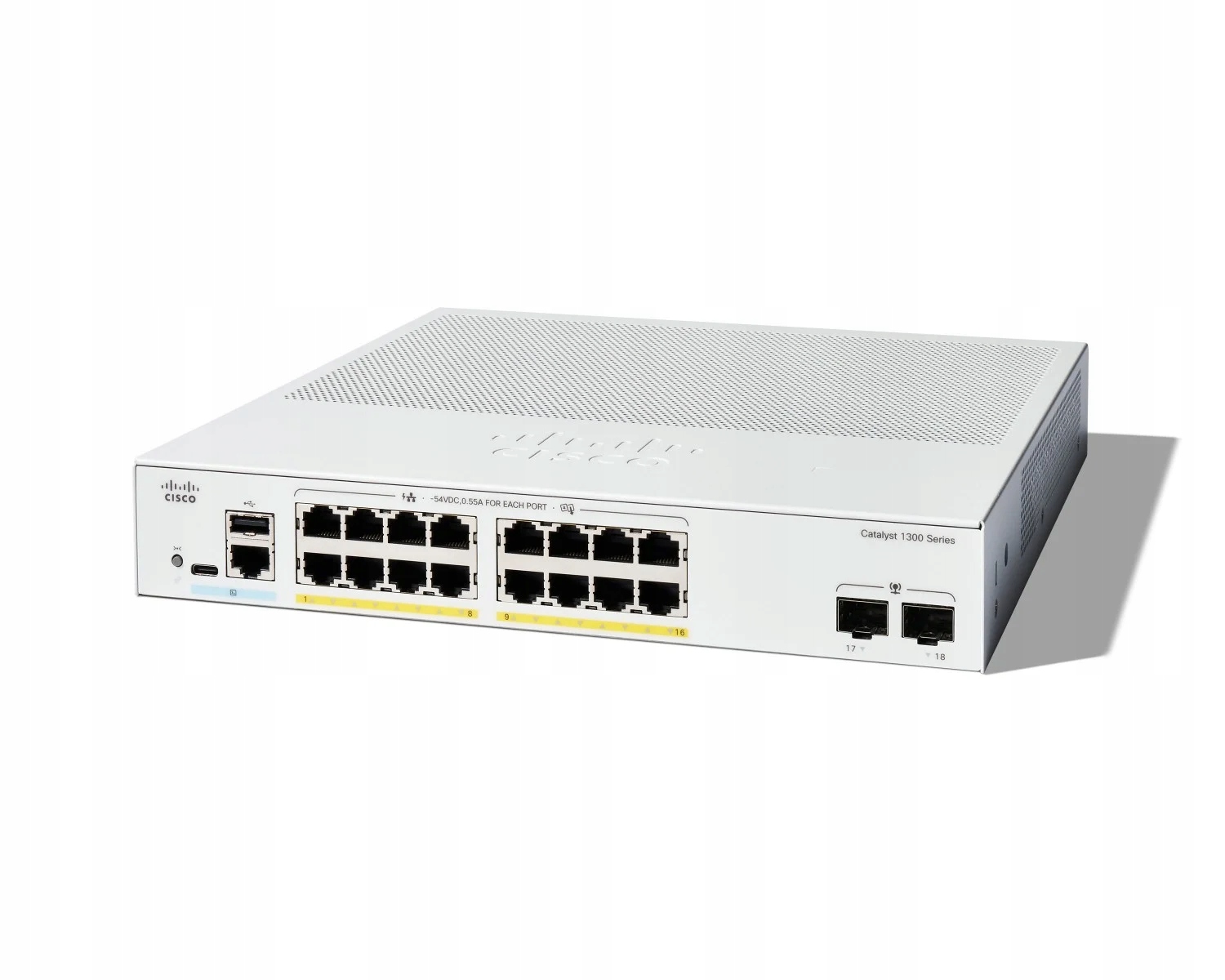 Cisco C1300-16P-2G sieťové pripojenie Spravované L2/L3 Gigabit Ethernet (10/100