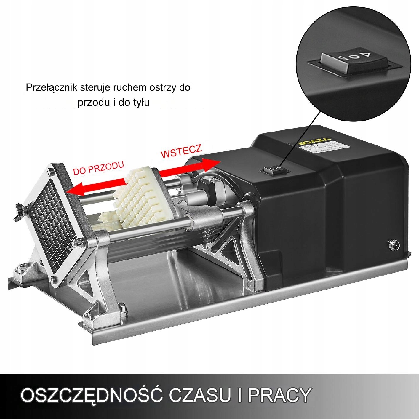 Elektryczna komercyjna krajalnica do frytek Marka bez marki