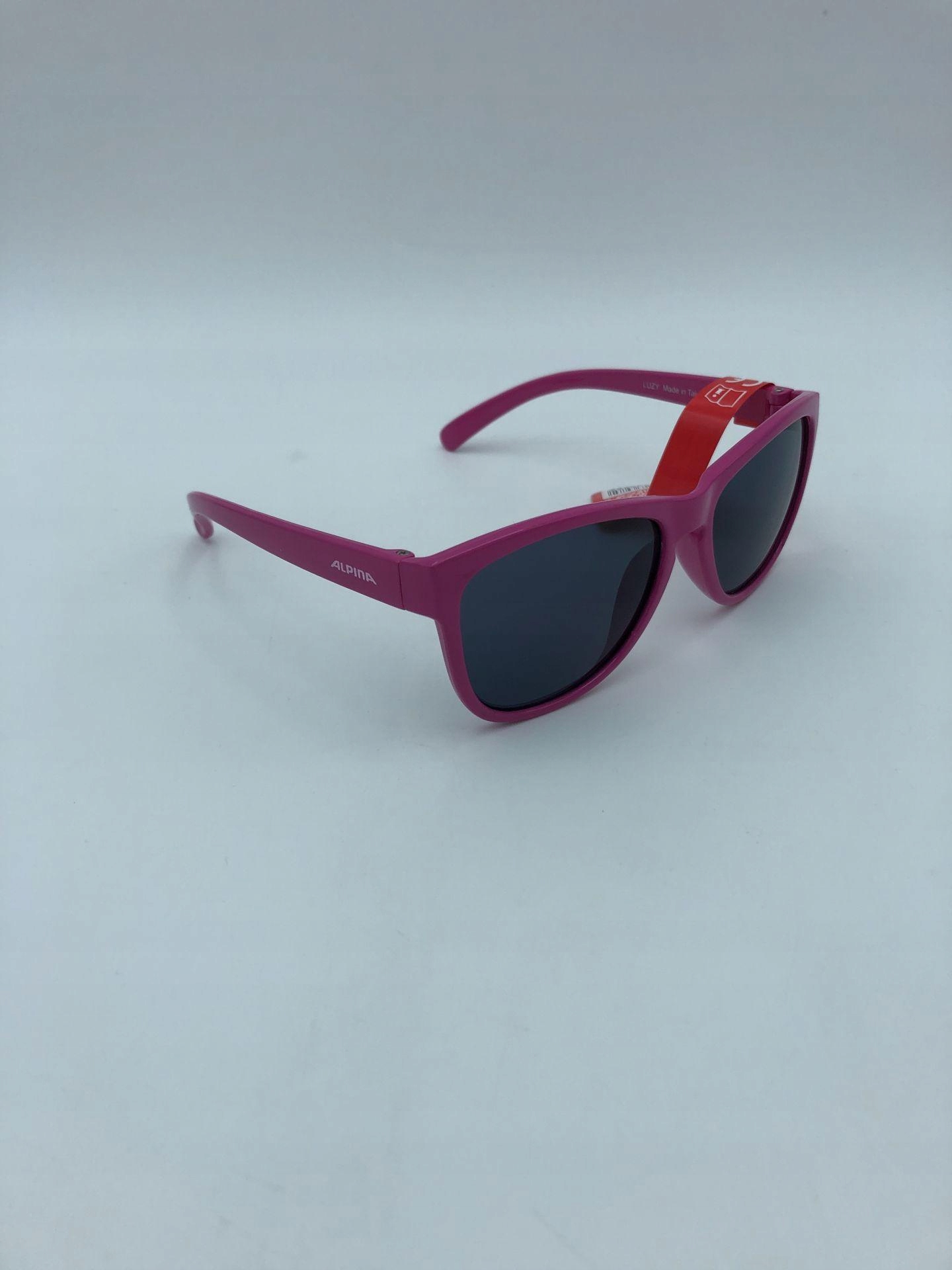 ALPINA LUZY OKULARY PRZECIWSŁONECZNE, UV-A, -B, -C Odcień amarantowy