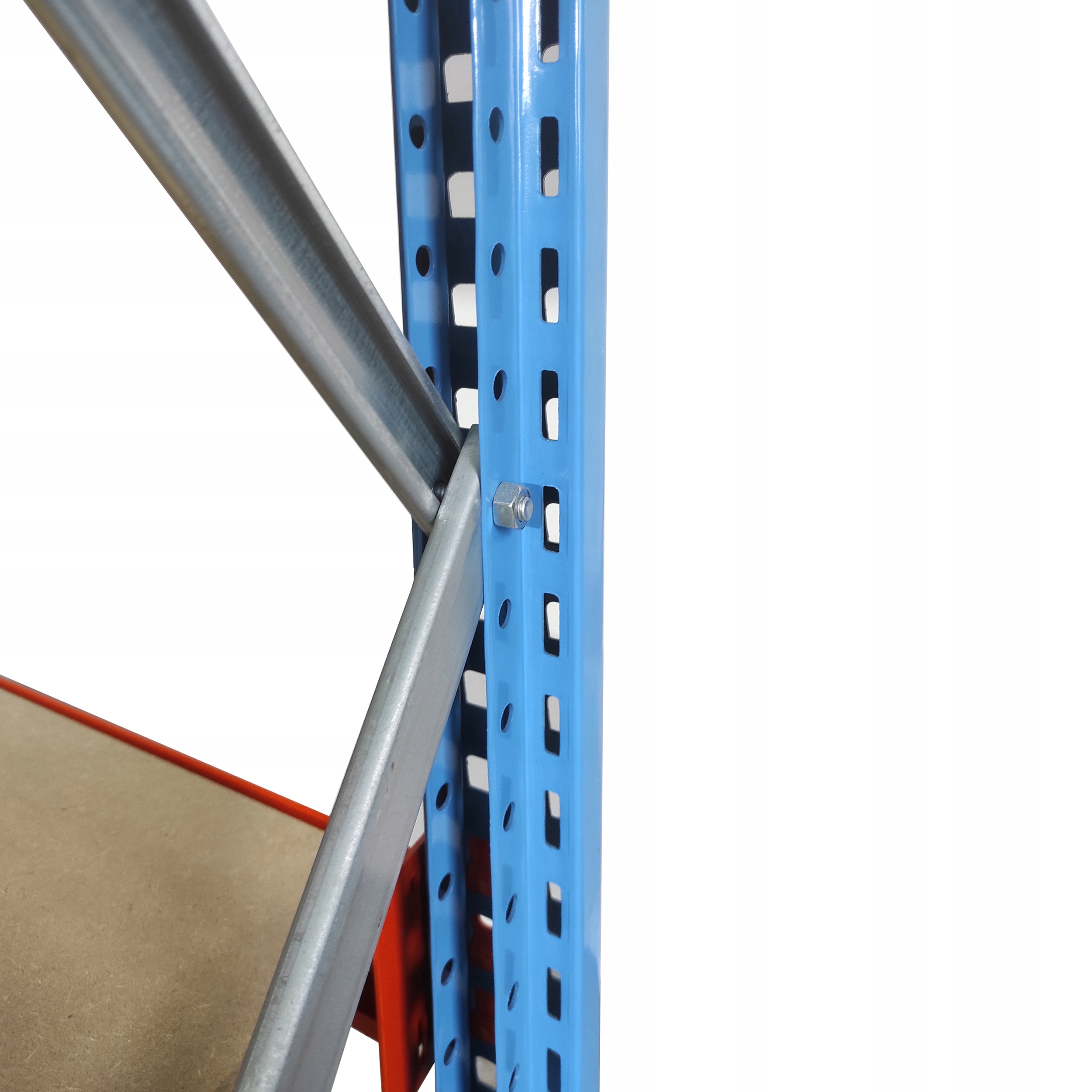 Regał metalowy MRTK-5, H=2000mm 4 półki - 280 kg Wysokość 200 cm