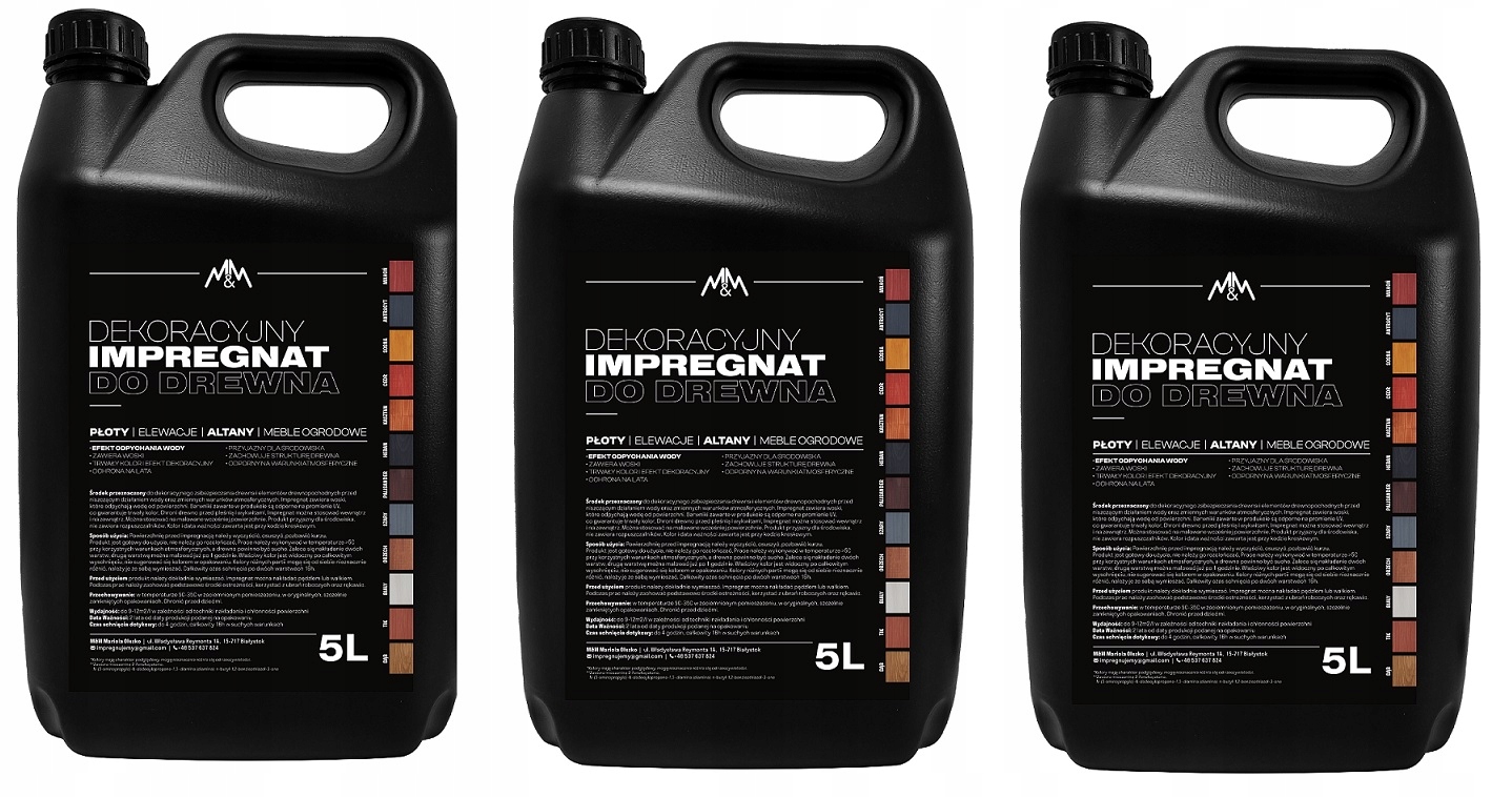 

Impregnat farba do drewna 15L Z Woskami