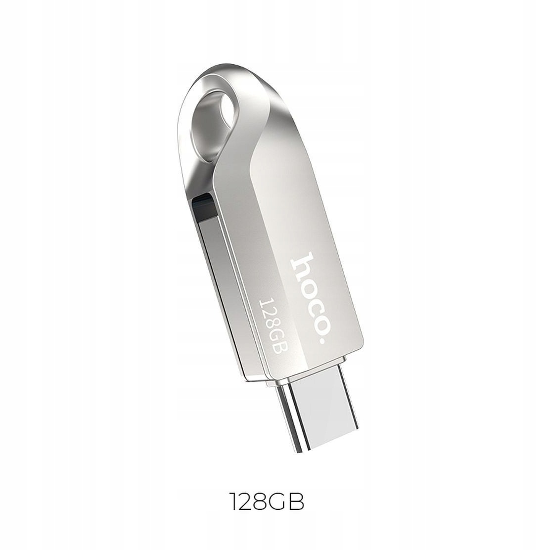 Usb flash disk Hoco Usb-a Usb-c 128 Gb Usb 3.0 perleťový nikl