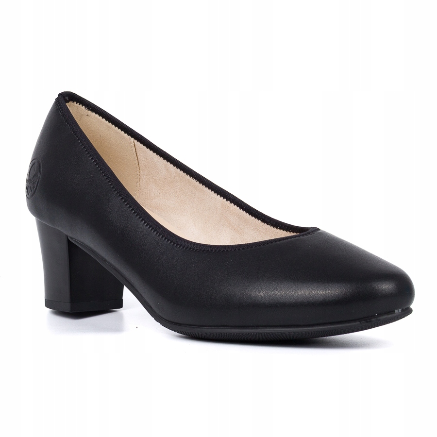 Dámské lodičky Rieker 44650-04 černá kůže na podpatku vel. 36 Sellecti