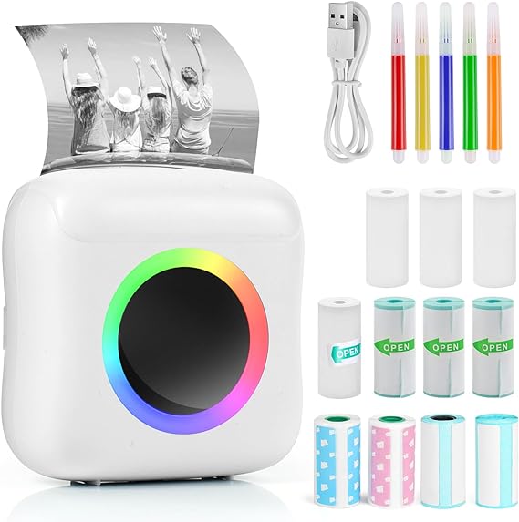 GUKKK MINI PRZENOŚNA DRUKARKA TERMICZNA