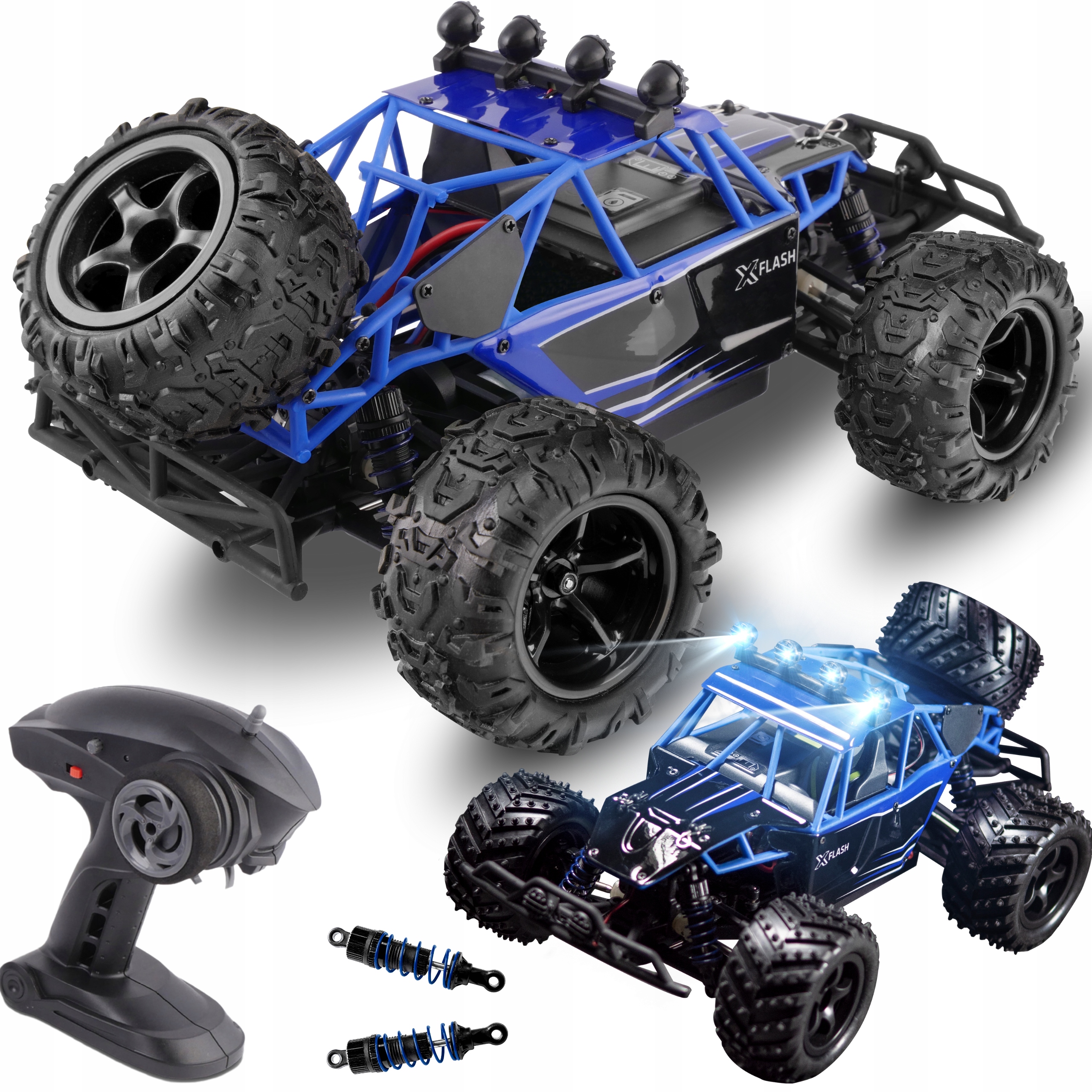 Rc auto Terénní na dálkové ovládání 1:18 2x850mAh až 40 minut Světla