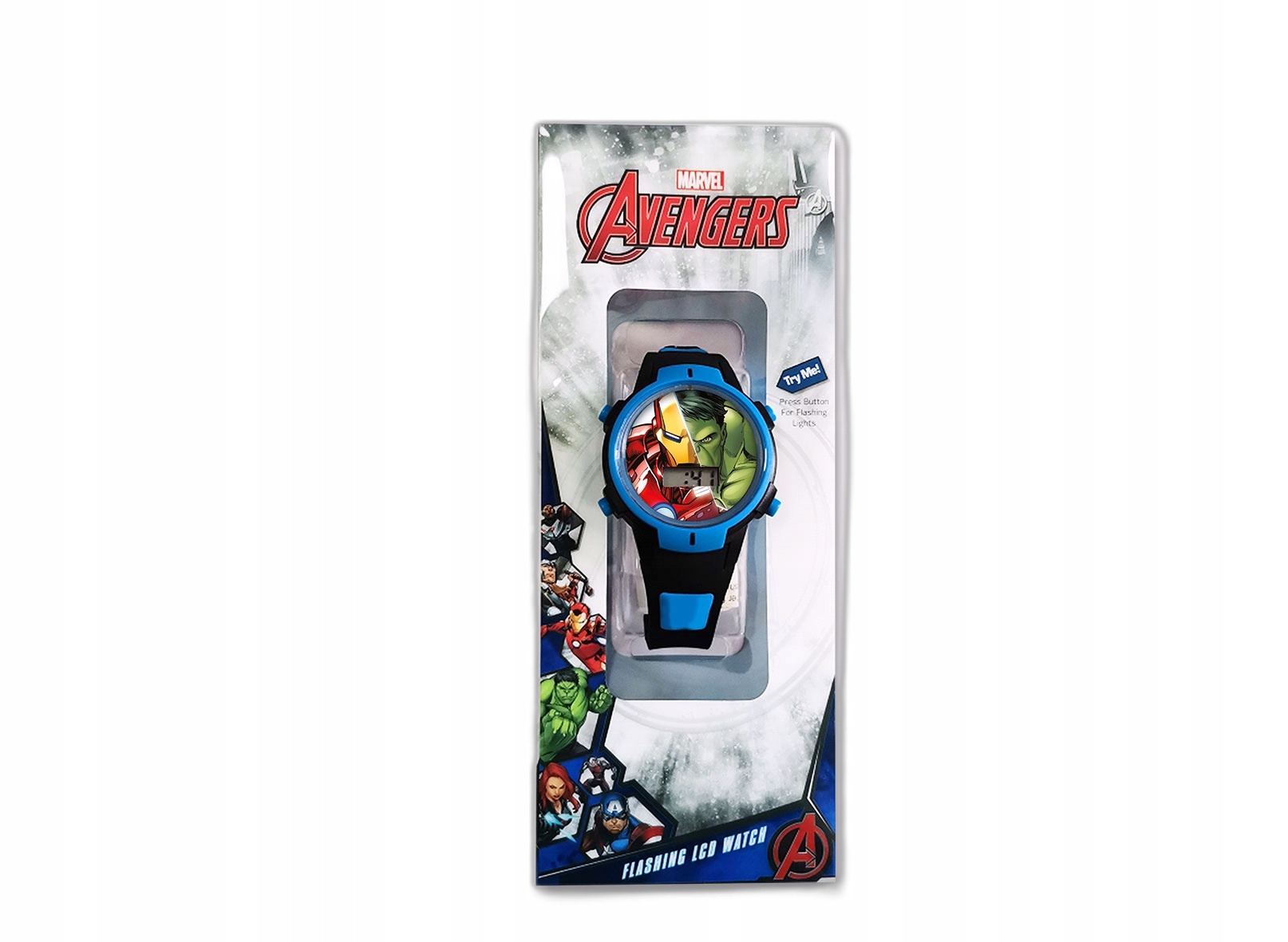 ZEGAREK CYFROWY LED DZIECIĘCY ELEKTRONICZNY DLA DZIECKA MARVEL AVENGERS Kod producenta brak danych