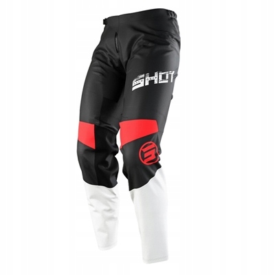 Shot Racing Výpredaj Nohavice Cross/enduro Pants Devo Slam Red Farba Červená