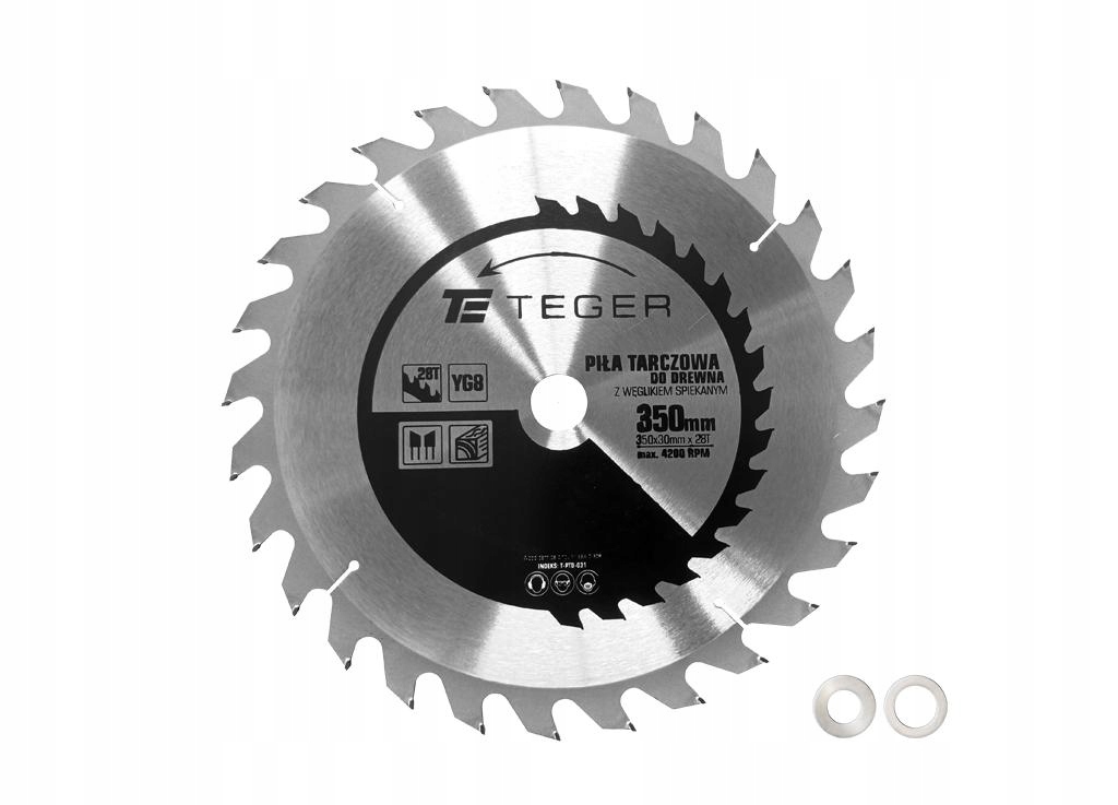 Piła tarczowa do drewna z węglikiem spiekanym 350x