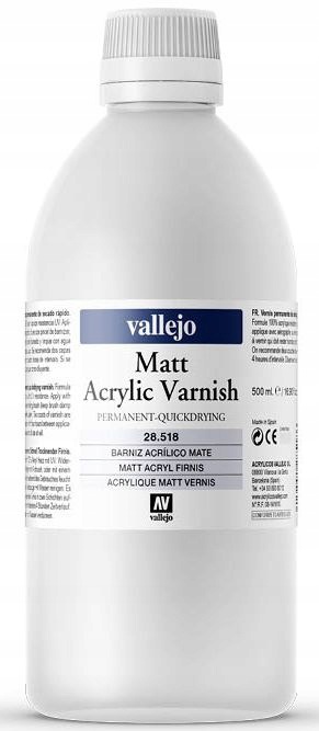 Vallejo: 28.518 Matný Akrylový Lak (500 ML)