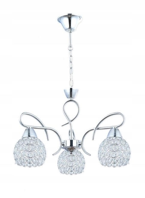 Lampa lustr Krystalový chrom křišťály 5xE27 Glamour