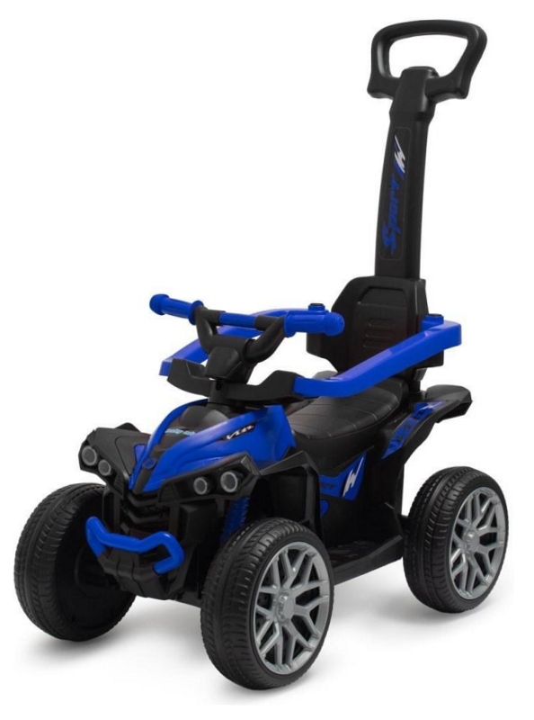 Jeździk z rączką niebieski