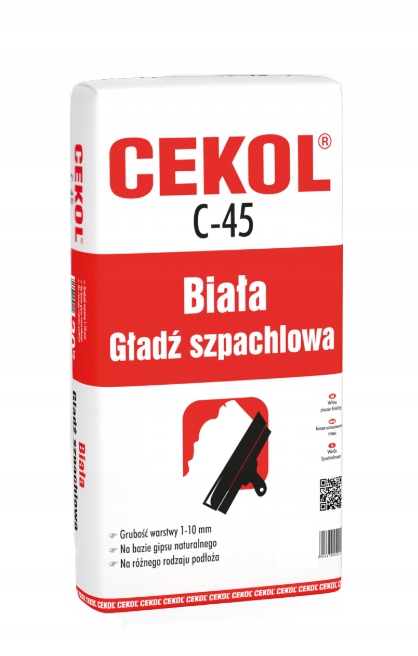 Biała Gładź Szpachlowa Cekol C-45 5kg