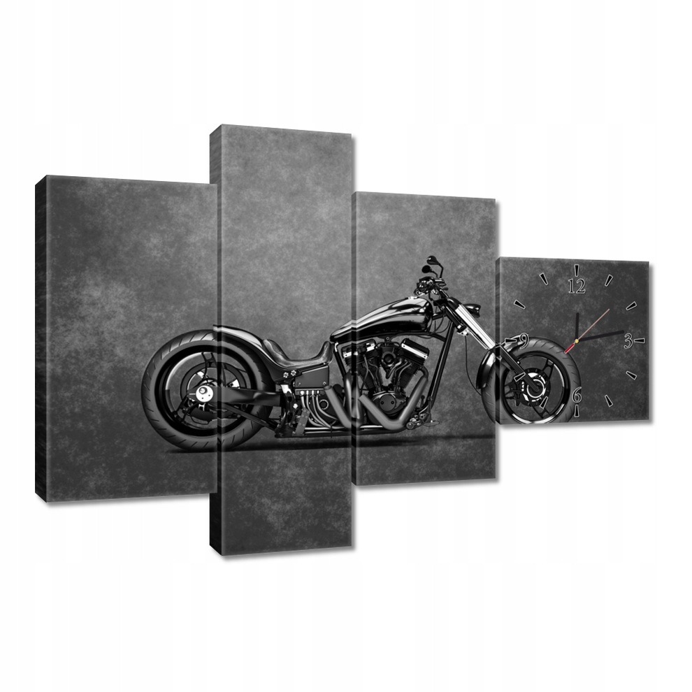 Nástěnné hodiny 100x70 Motor Chopper