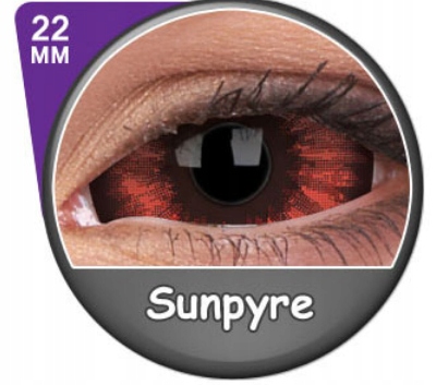 Soczewka Colourvue Sclera 22mm Sunpyre -0,00