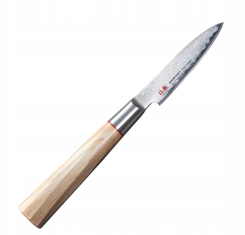 Nóż i obierak Suncraft Octagon 8 cm vg10 hrc 60