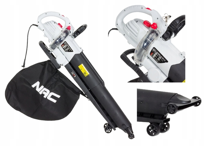 Elektrický Vysávač/fúkač Lístia 3000W S Funkciou Drvenia Nac