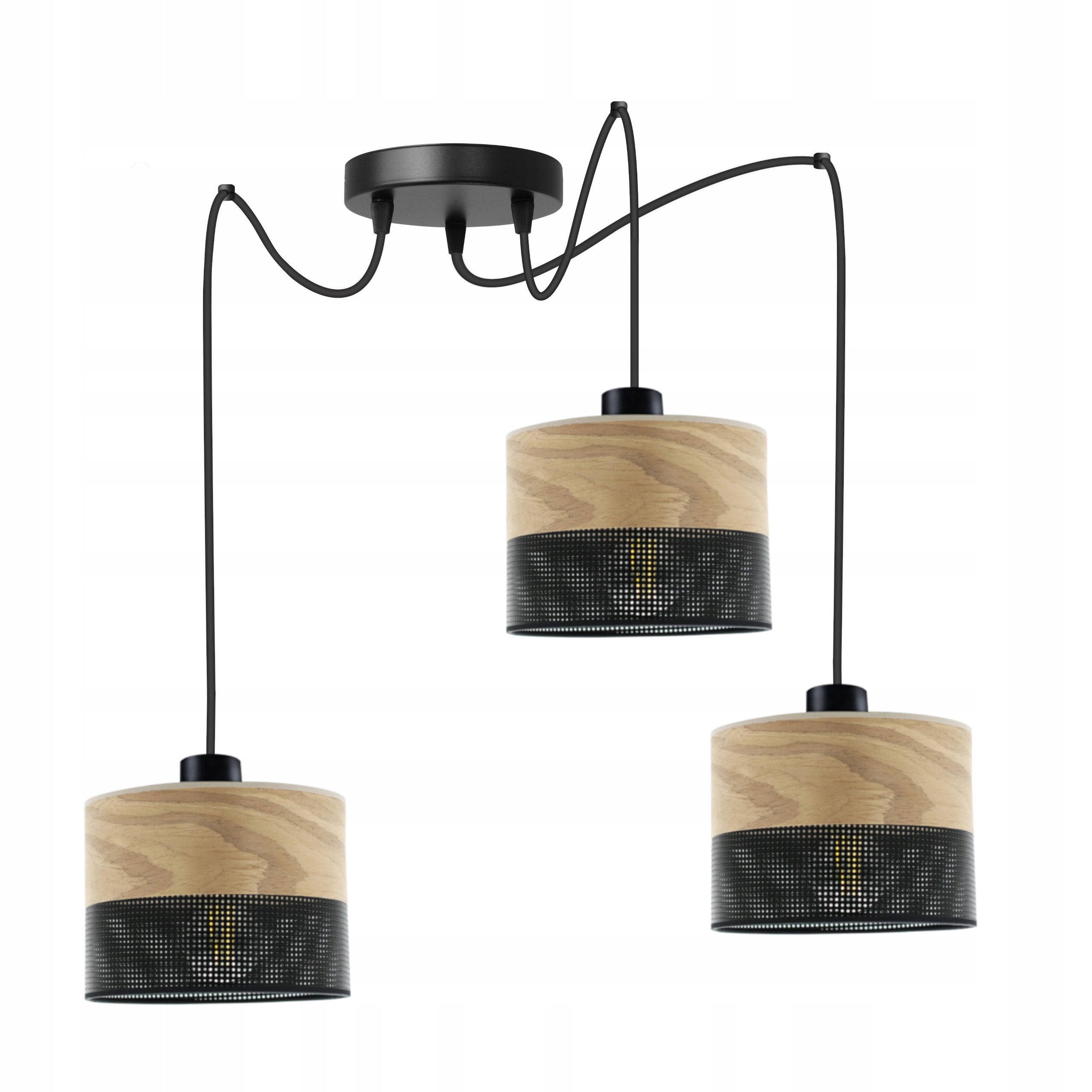 Lampa wisząca żyrandol loft metal pająk nad stół salon kuchnia