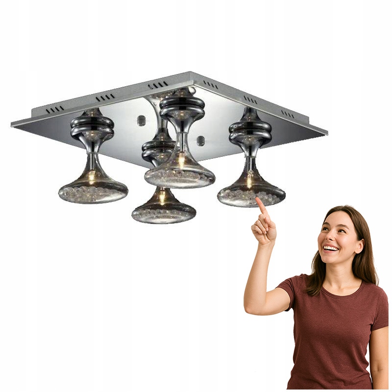 Klasická stropná lampa Nueva do obývačky/jedálne Italux