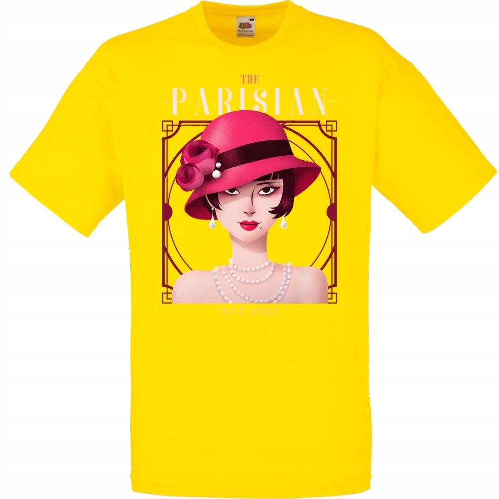 

Koszulka parisian paryżanka Paryż L żółta jaskrawa