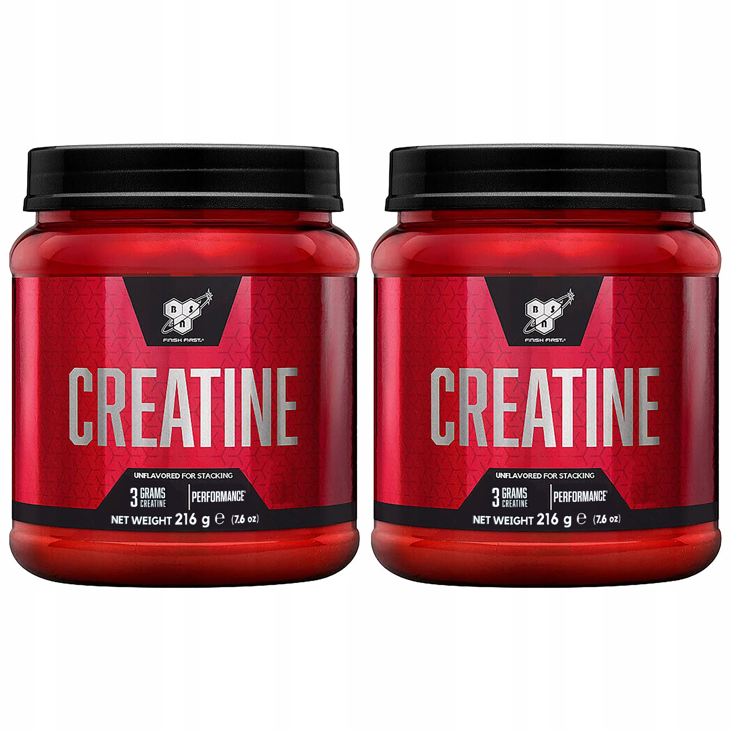 2x Kreatin Monohydrát čistá síla svalová hmota regenerace 216 g Bsn