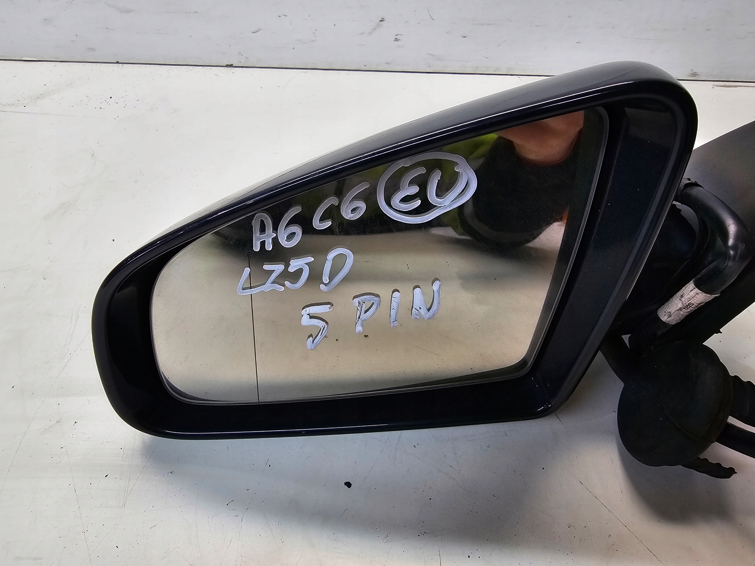 mirror left front AUDI A6 C6 LZ5D 5-PIN EUROPA