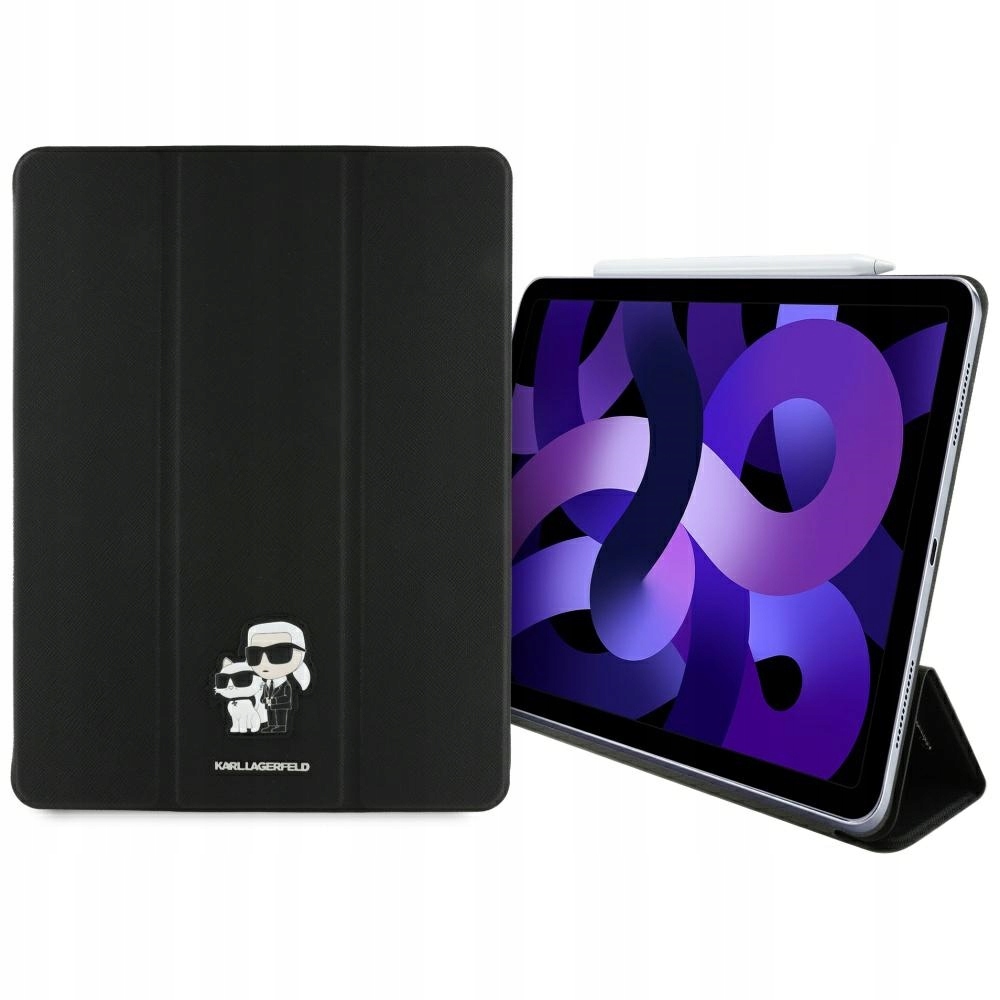 Karl Lagerfeld Pouzdro Saffiano Magnetic pro iPad Air 13“ M2/M3 černé