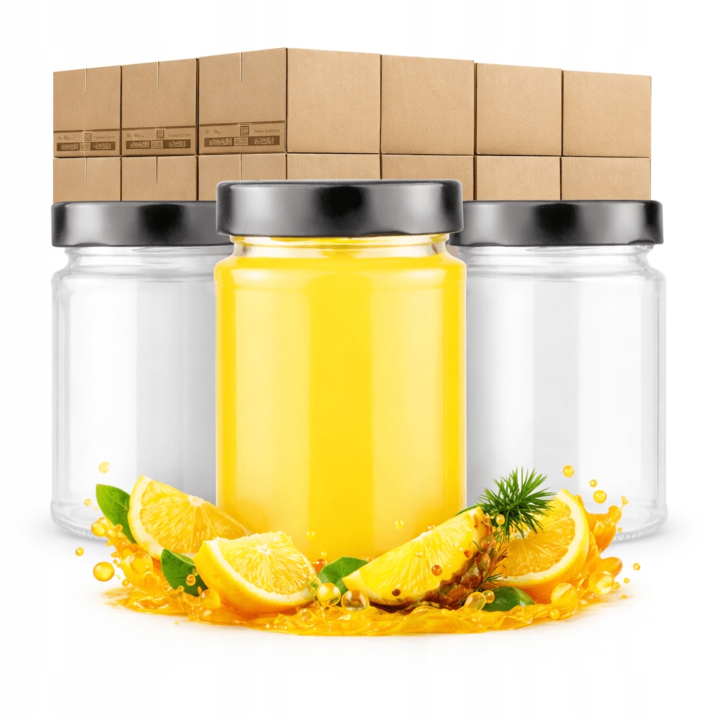 Paleta 2048 szt Słoik Słoiczek Atena 330 ml szklane słoiki na dżem miód sok