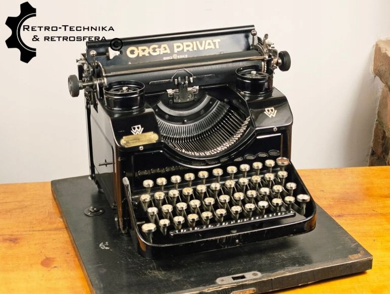 MASZYNA DO PISANIA ORGA PRIVAT MODEL 5 - 1930R. - RETROSFERA