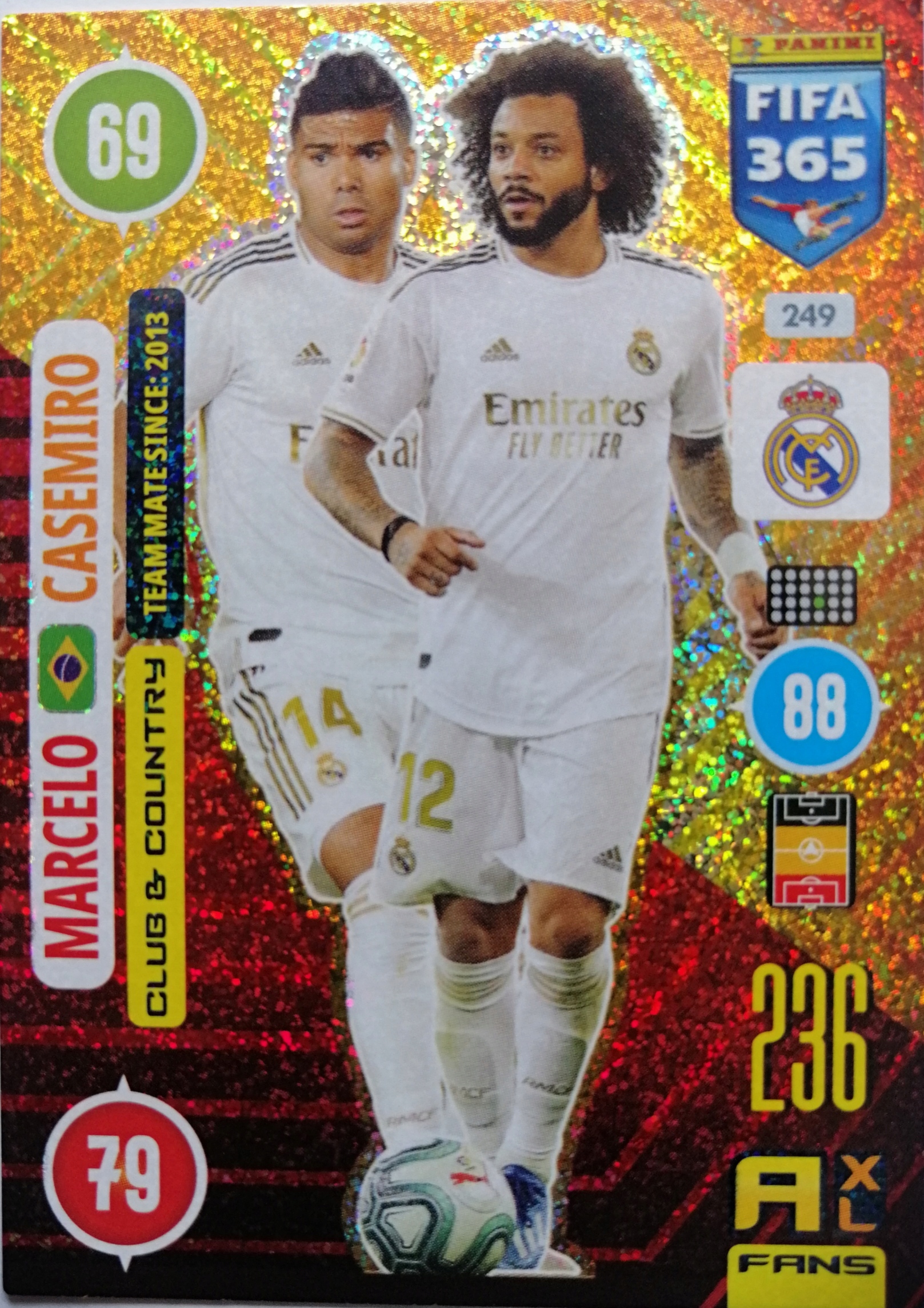 FIFA 365 2021 FANS CLUB COUNTRY 249 REAL MARCELO