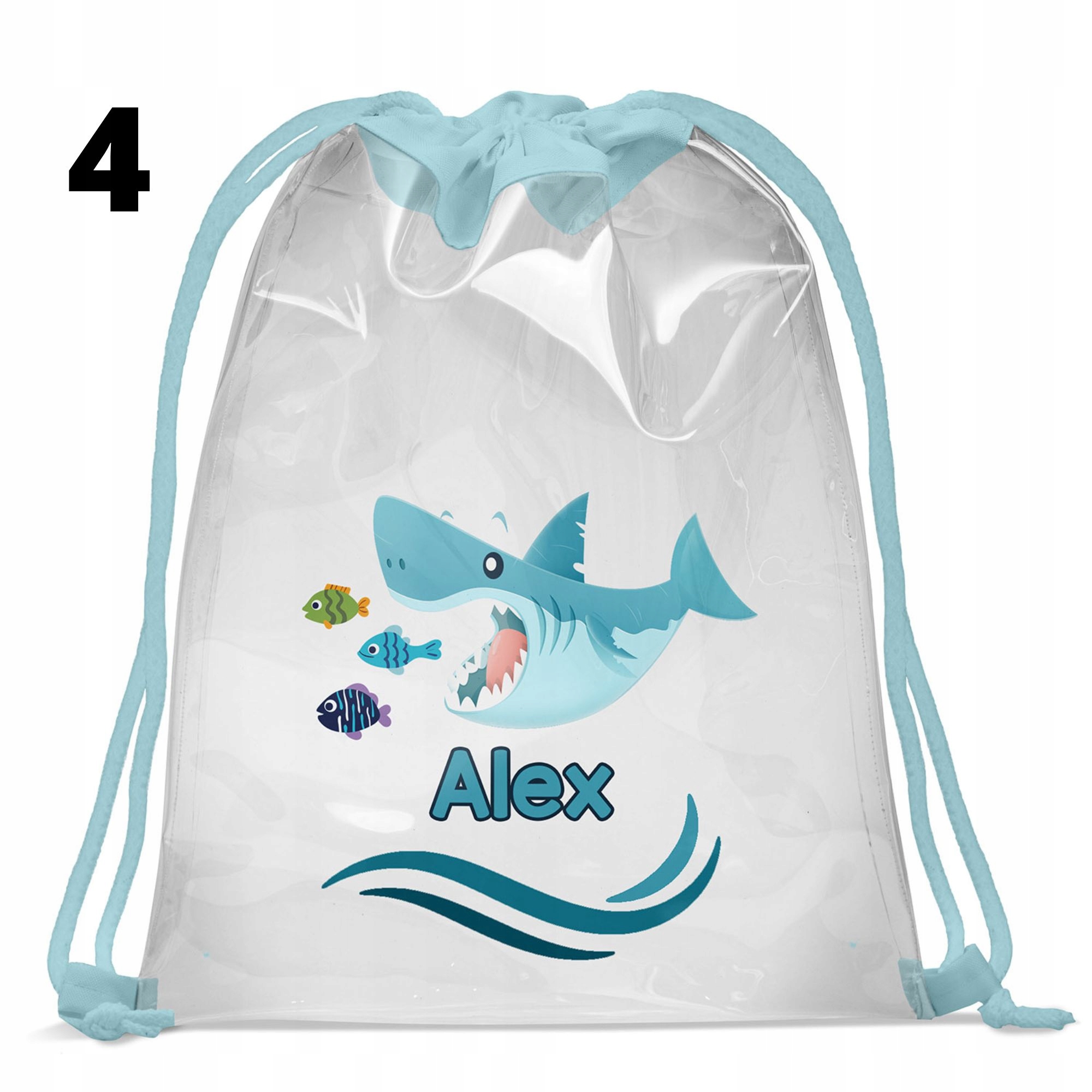 Worek Torba Plecak na Basen Przezroczysty Imię Płeć chłopcy dziewczynki