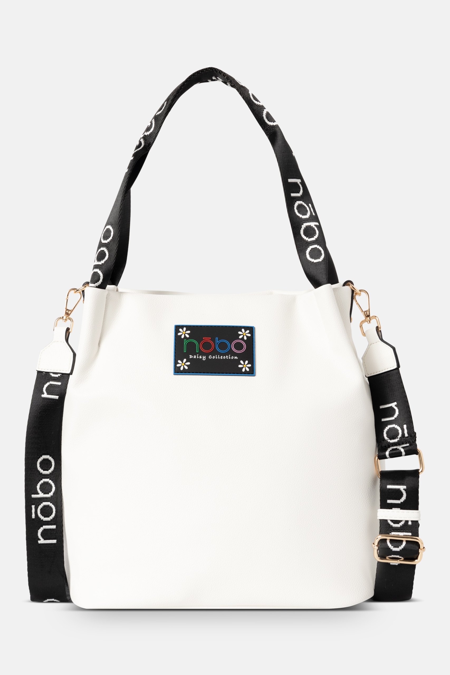 TOREBKA DAMSKA NA RAMIĘ NOBO DUŻA FUNKCJONALNA DAISY BIAŁA Marka Nobo