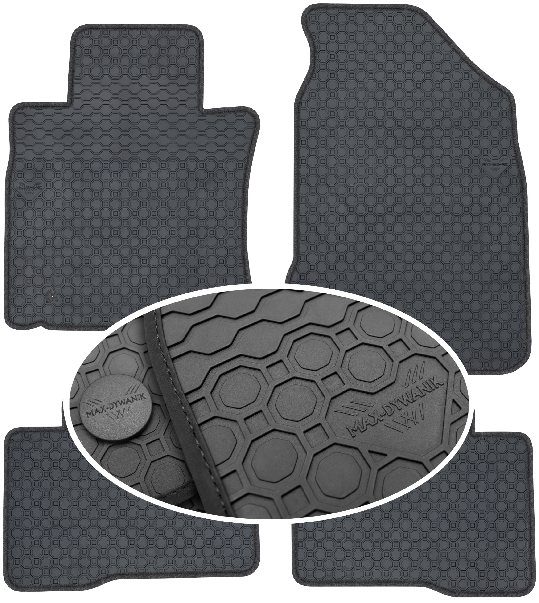 SsangYong Tivoli Crossover 2015 Gumový koberec PrimeLiner čierny