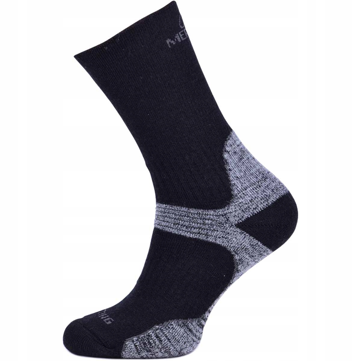 Grube skarpetki zimowe skarpety trekkingowe 85% wełna merino merynos 34-37