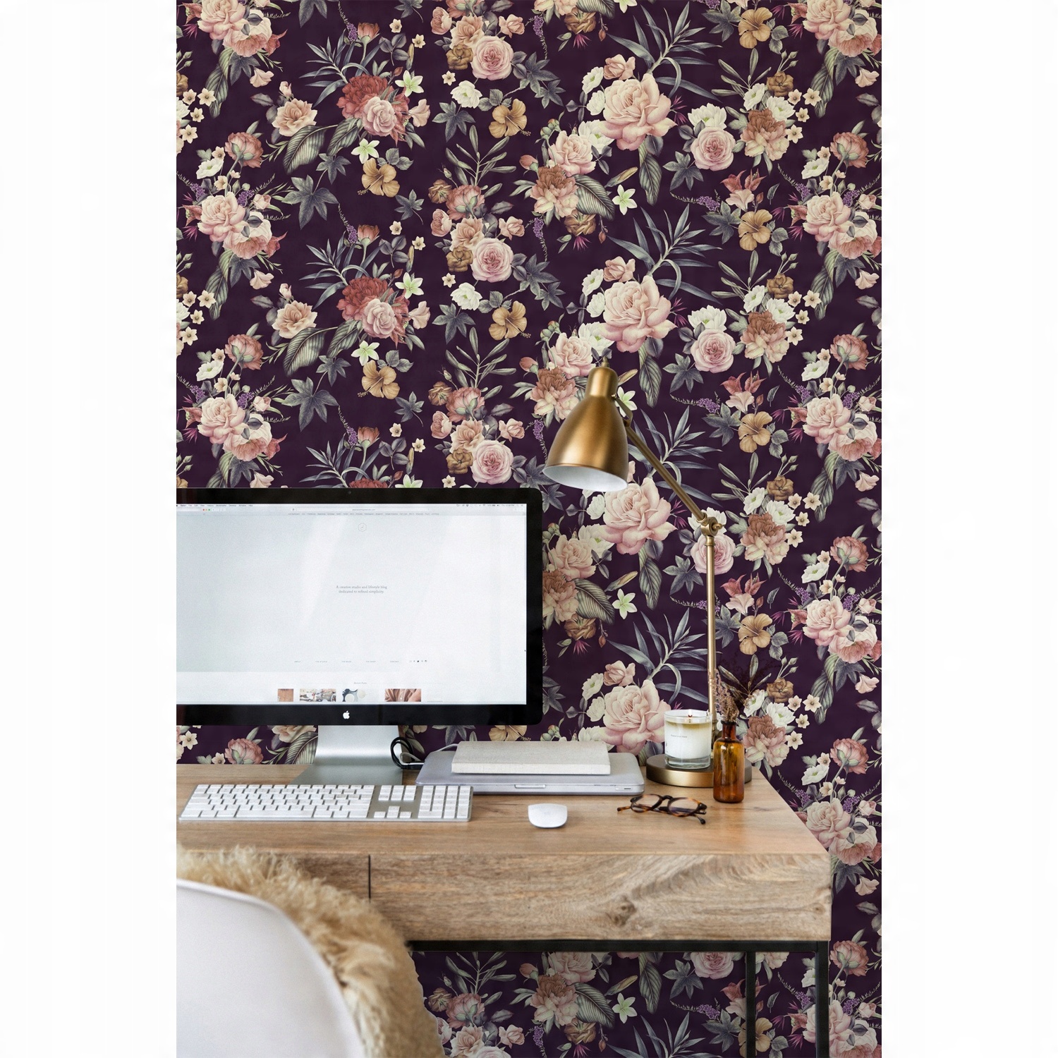 

Tapeta flizelinowa Kolorowe kwiaty 416x254 + klej