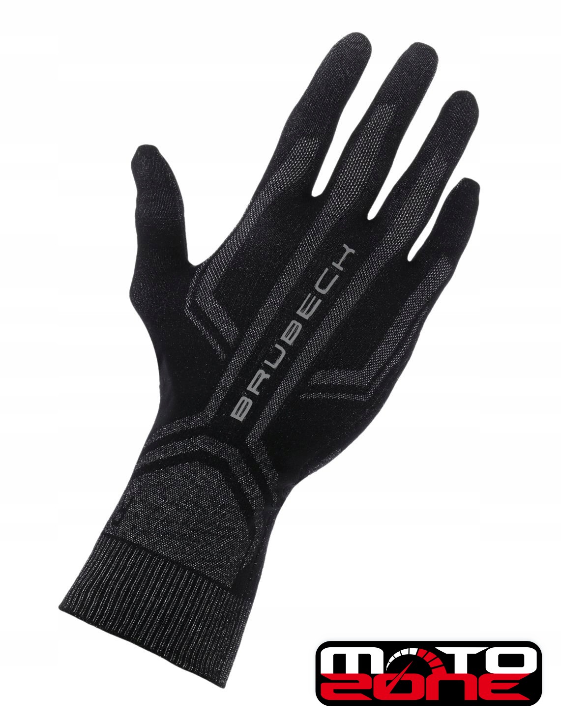 Brubeck rękawiczki termoaktywne unisex czarne S/m