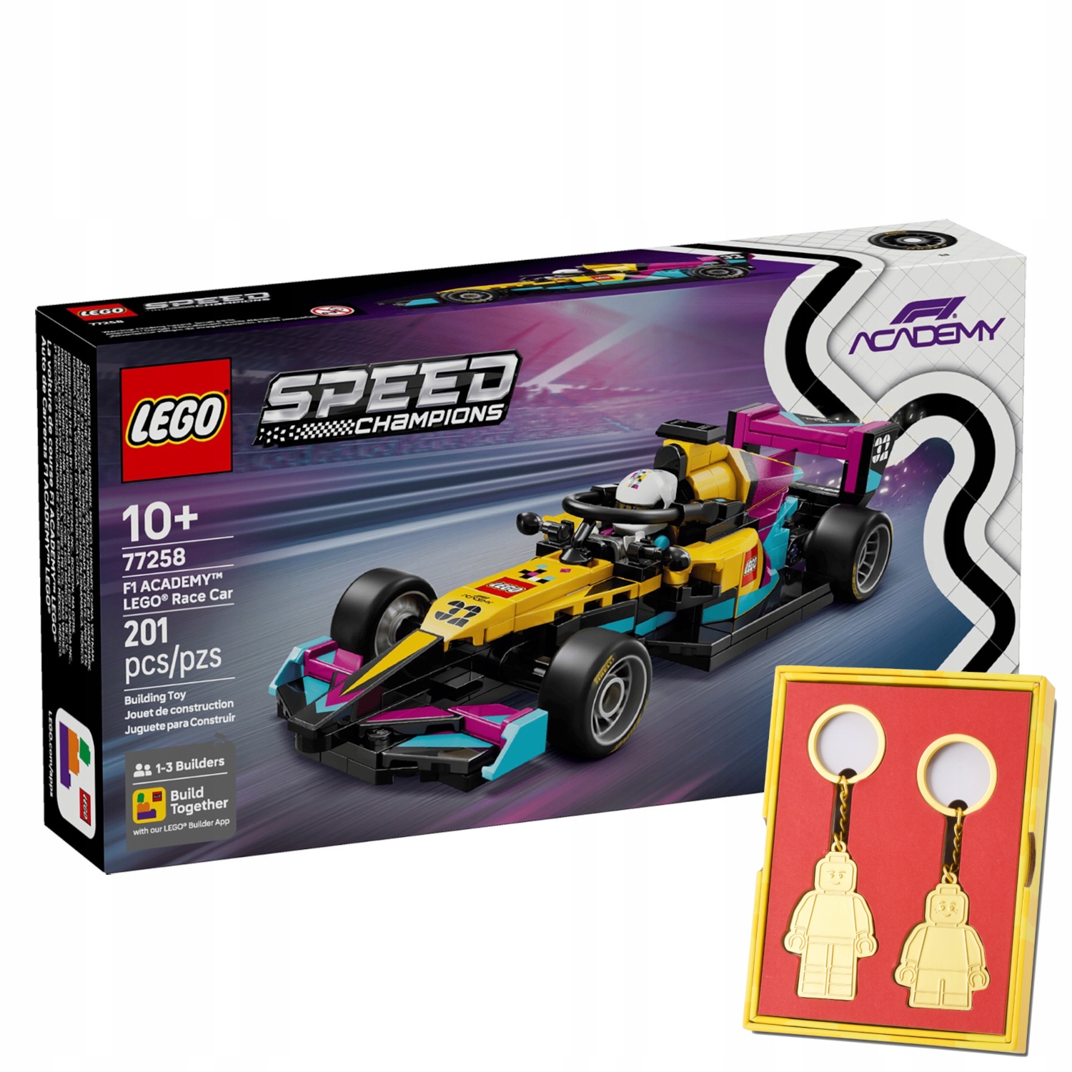 Lego 77258 Speed Champions Formule F1 Academy přívěsek na klíče na Den otců
