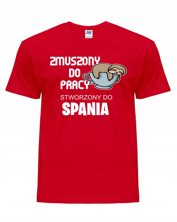 

koszulka Zmuszony Do Pracy Stworzony Do Spania XL