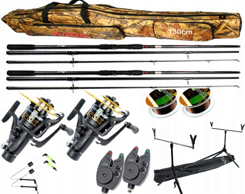 zestaw 2x Karpiówka 2x Kołowrotek jaxon Torba ZK6