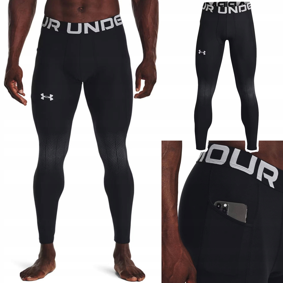 Legginsy kompresyjne męskie Under Armour Armourprint 1377824 r. XXL