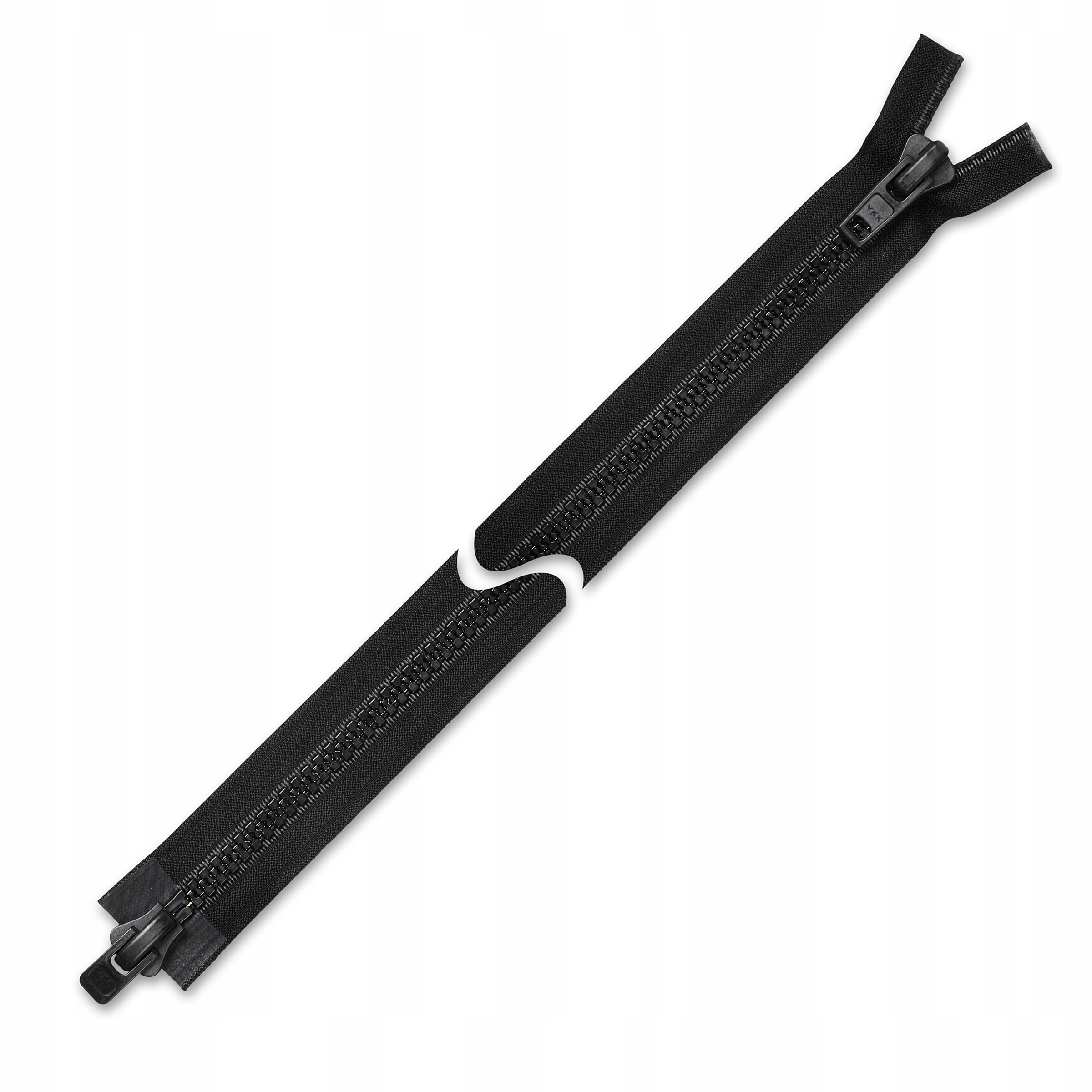 Zamek błyskawiczny dwusuwakowy czarny Gruby 65 cm