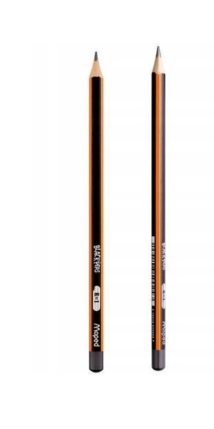 RYSUNKOWE OŁÓWKI B Miękkie ZESTAW 12 Sztuk Maped OŁÓWKI Trójkątne SZKOLNE EAN (GTIN) 5905320945299