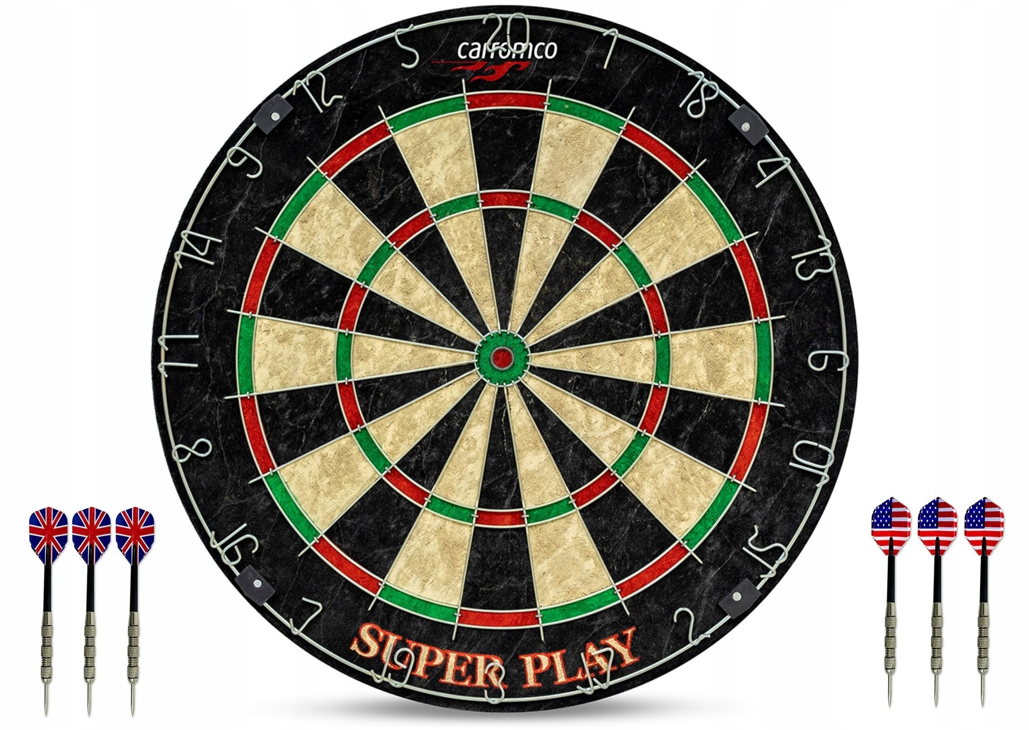 Sisalový terč na šipky Lotky Šipky Robustní Carromco Play 45 cm