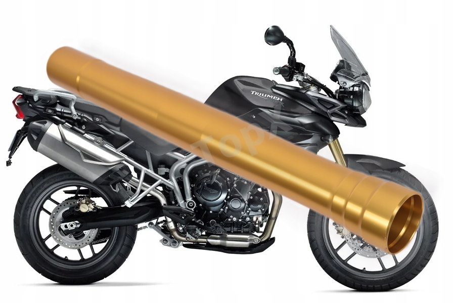 TopX Holení Trubka laga tlumič Odpružení Triumph Tiger 800 11-17 1 Ks