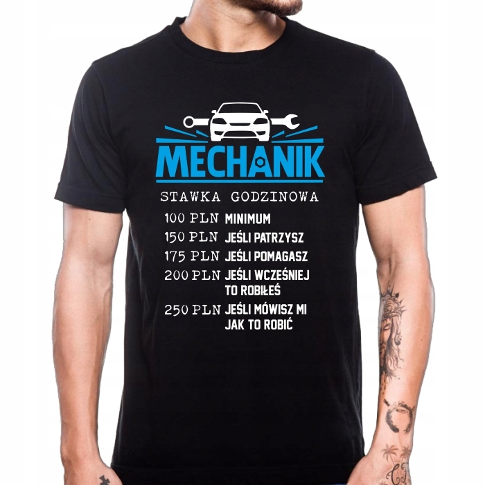 

Koszulka Dla Mechanika Mechanik Stawka Godzinowa