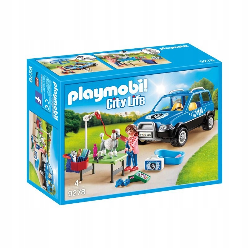 PLAYMOBIL 9278 Mobilny Salon Dla Psów Auto Weterynarz
