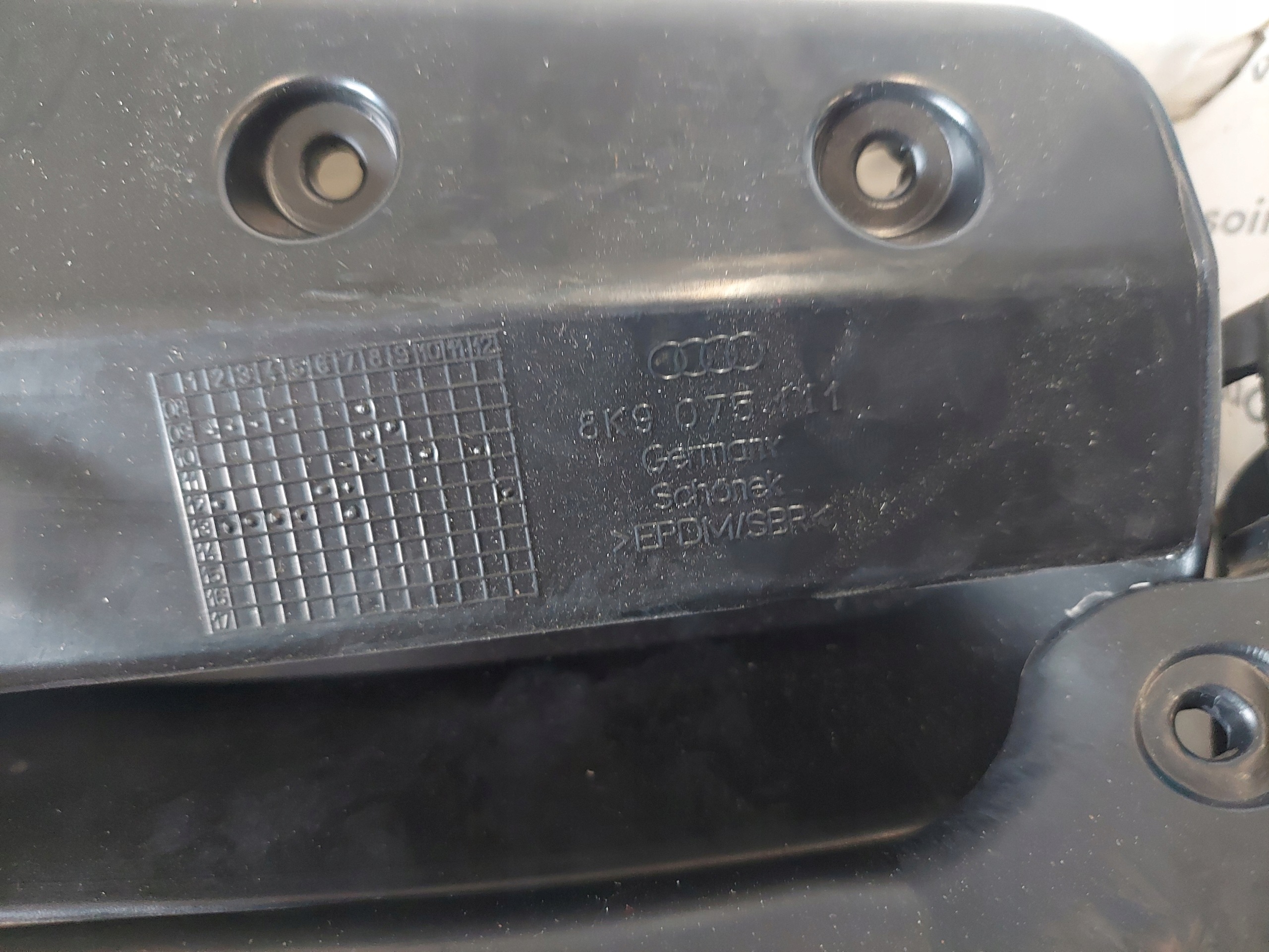 schmutzfänger vorne A4 B8 ALLROAD 8K 8K9075111